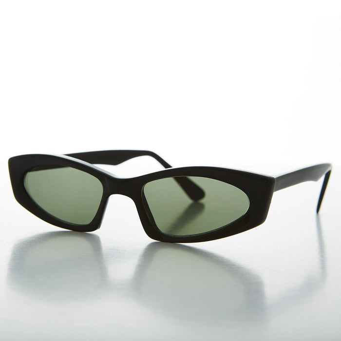 SUNGLASS MUSEUM Hipster Cool Thin Crazy Cat Eye Sunglass - Cortney