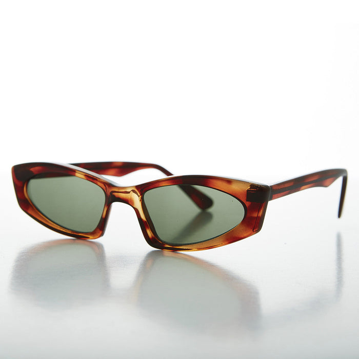 SUNGLASS MUSEUM Hipster Cool Thin Crazy Cat Eye Sunglass - Cortney