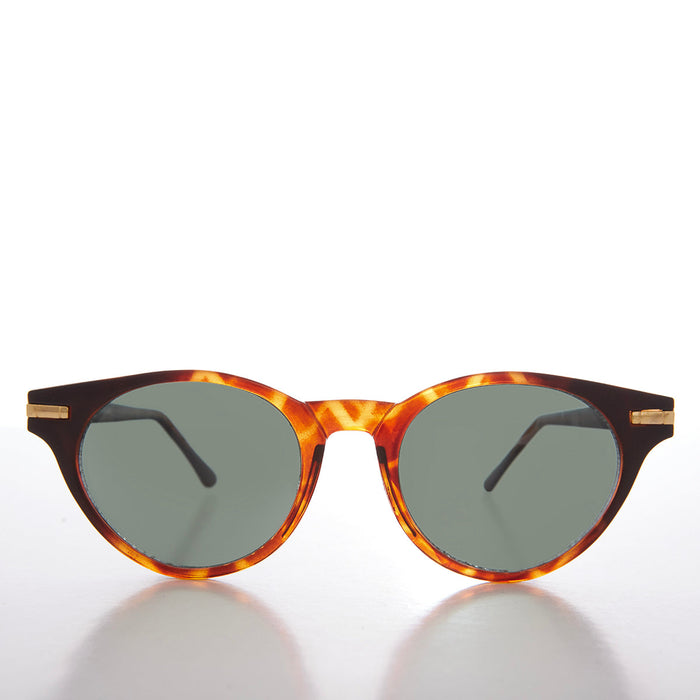 SUNGLASS MUSEUM Round Horn Rim Retro Sunglasses - Croft
