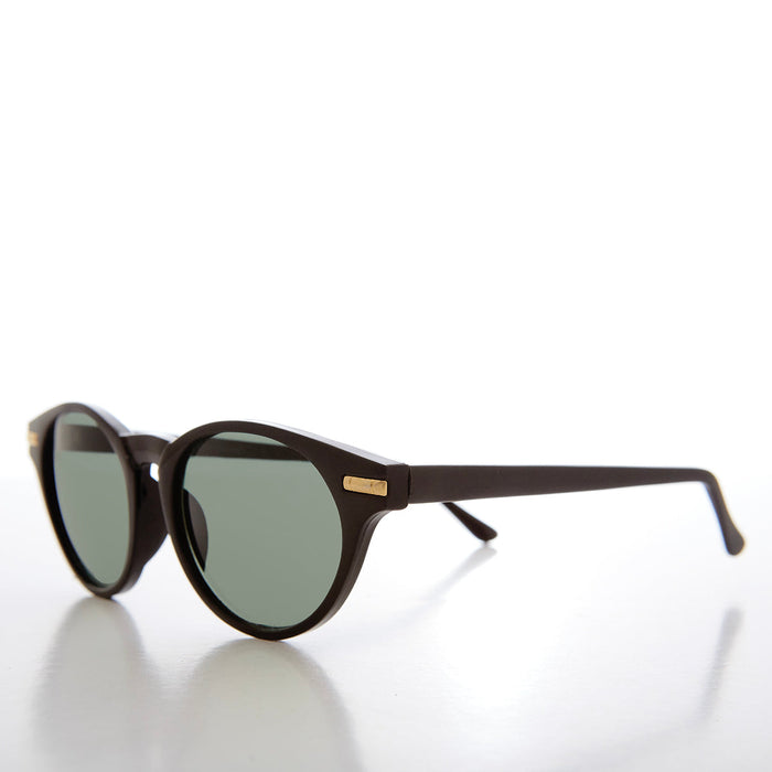 SUNGLASS MUSEUM Round Horn Rim Retro Sunglasses - Croft