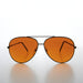 image of sunglasses model SUNGLASS MUSEUM Teardrop Aviator with Orange Lens - Cruise
