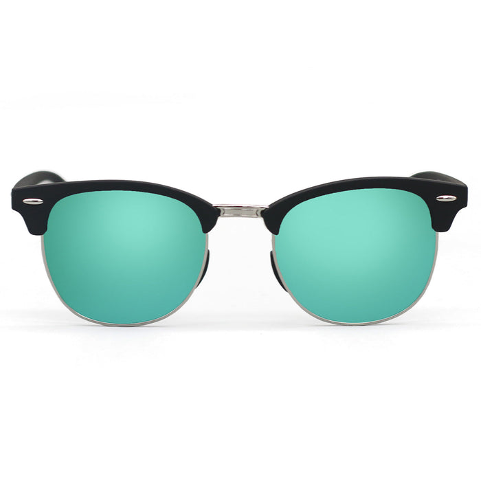 TOPFOXX The Masters – Mirrored Aqua Clubmaster Sunglasses - Product image