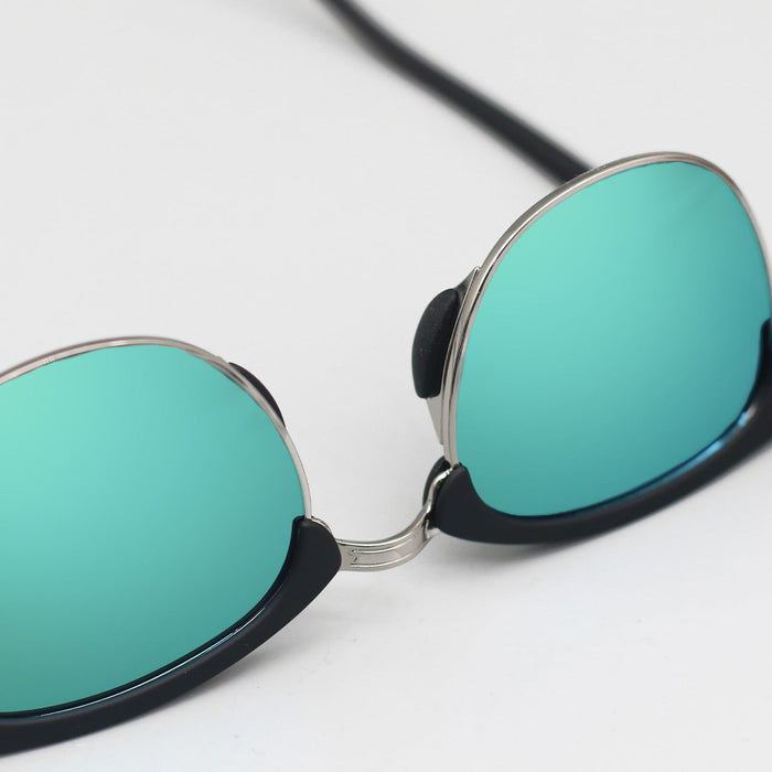 TOPFOXX The Masters – Mirrored Aqua Clubmaster Sunglasses - Product image