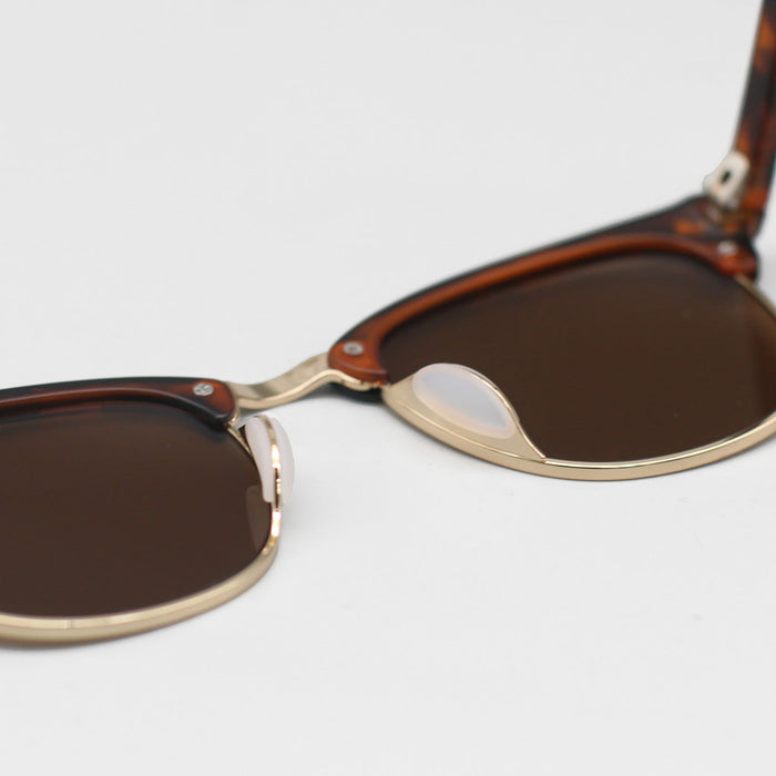 TOPFOXX The Masters – Mirrored Brown Clubmaster Sunglasses - Product image