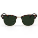 TOPFOXX The Masters – Green Tortoise Clubmaster Sunglasses - Product image