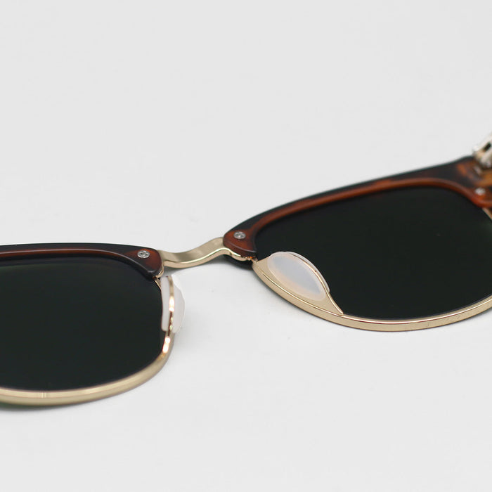TOPFOXX The Masters – Green Tortoise Clubmaster Sunglasses - Product image
