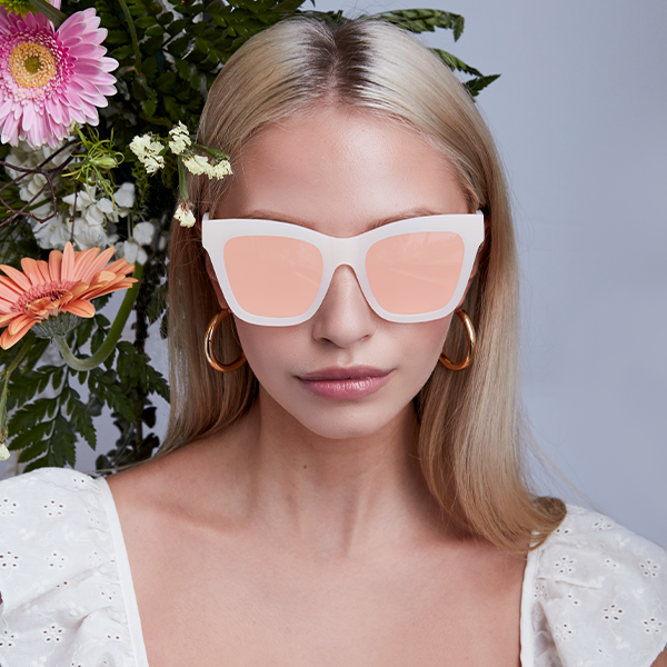 TOPFOXX Sunglasses Cosmo - White Rose gold