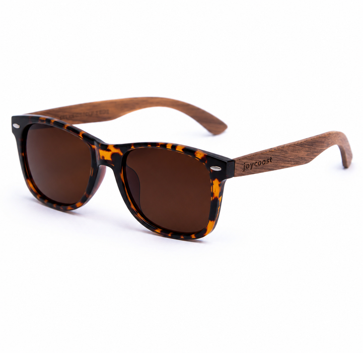Crush Tortoise Walnut Wooden Sunglasses | Polarized | Joycoast