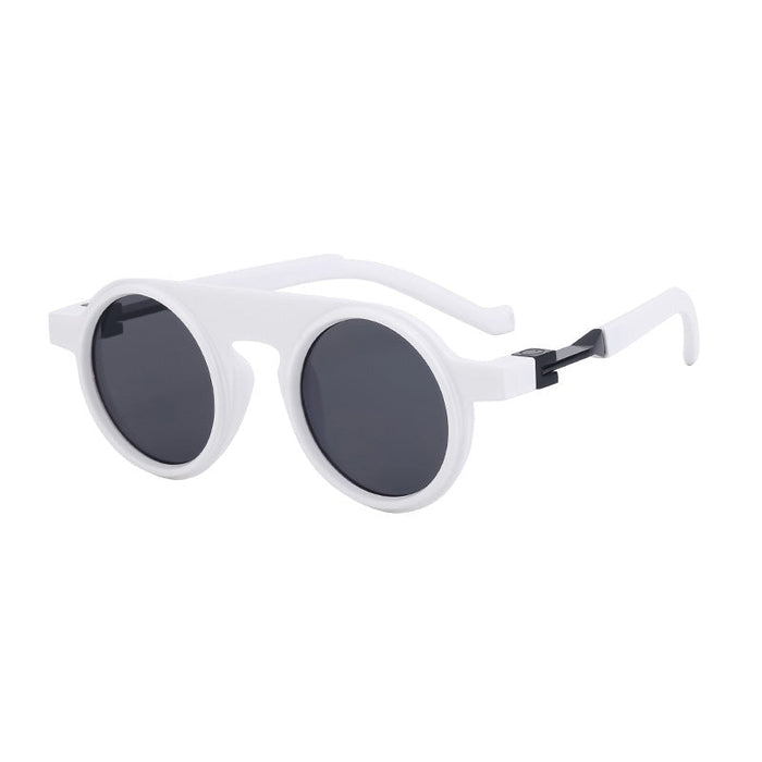 New European and American fashion round frame sunglasses for men, personalized and high-end sunglasses for men