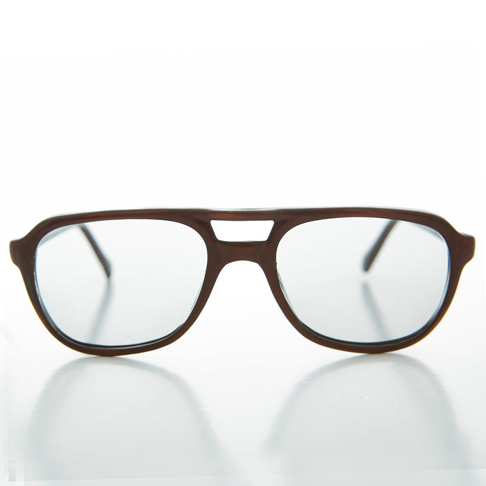 image of sunglasses model SUNGLASS MUSEUM Small Aviator Sunglass with Transition Lenses - Dallas