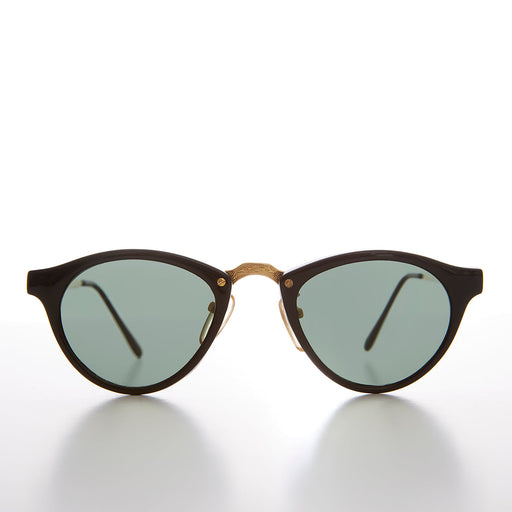 image of sunglasses model SUNGLASS MUSEUM SUNGLASS MUSEUM Round Retro Vintage Sunglass with Metal Details - Dawson