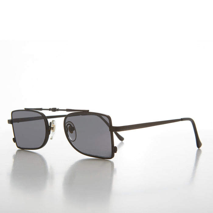 image of sunglasses model SUNGLASS MUSEUM SUNGLASS MUSEUM Futuristic Pilot Style Vintage 90s Sunglass - Delvin