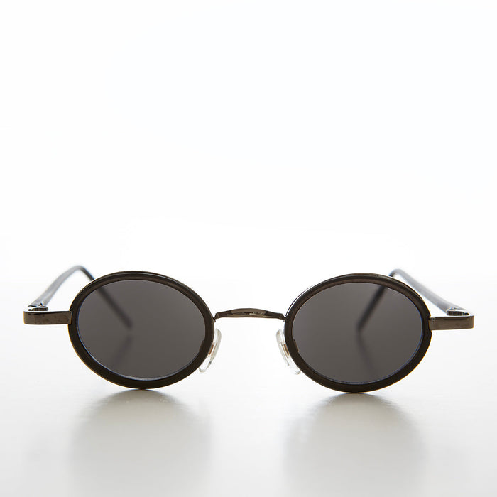 SUNGLASS MUSEUM Tiny Oval Indie Futuristic Sunglasses - Weldon