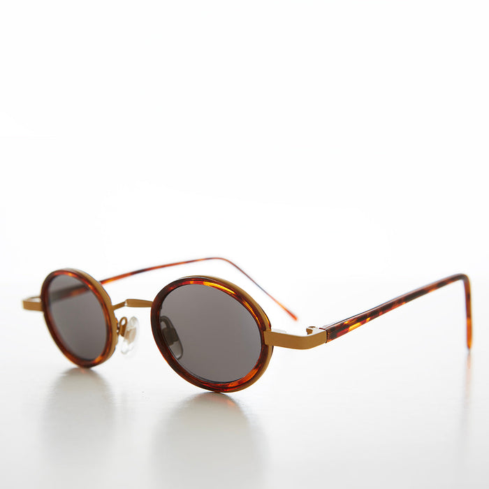 SUNGLASS MUSEUM Tiny Oval Indie Futuristic Sunglasses - Weldon