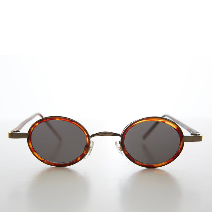 SUNGLASS MUSEUM Tiny Oval Indie Futuristic Sunglasses - Weldon