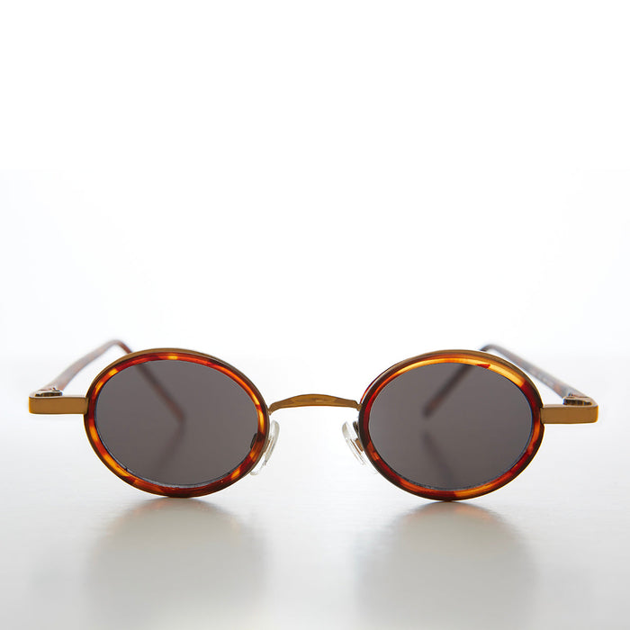 SUNGLASS MUSEUM Tiny Oval Indie Futuristic Sunglasses - Weldon