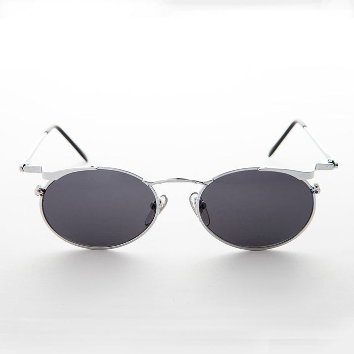 image of sunglasses model SUNGLASS MUSEUM SUNGLASS MUSEUM Oval Punk Grunge Steampunk Vintage Sunglass - Dieselgoth