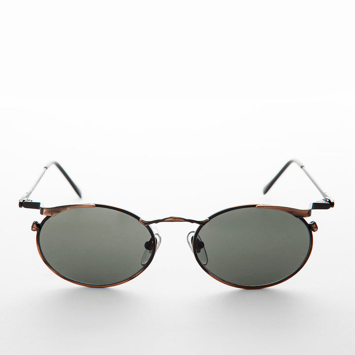 image of sunglasses model SUNGLASS MUSEUM SUNGLASS MUSEUM Oval Punk Grunge Steampunk Vintage Sunglass - Dieselgoth