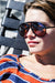 SUNGLASS MUSEUM Retro Aviator Vintage Sunglass with Amber Lens - Vickers - Product image