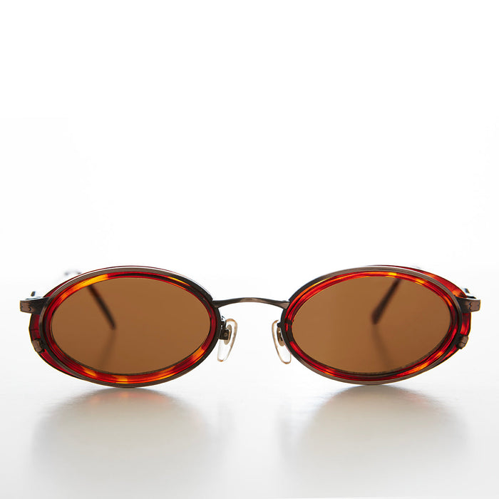 SUNGLASS MUSEUM Oval 90s Vintage Sunglasses - Dorian
