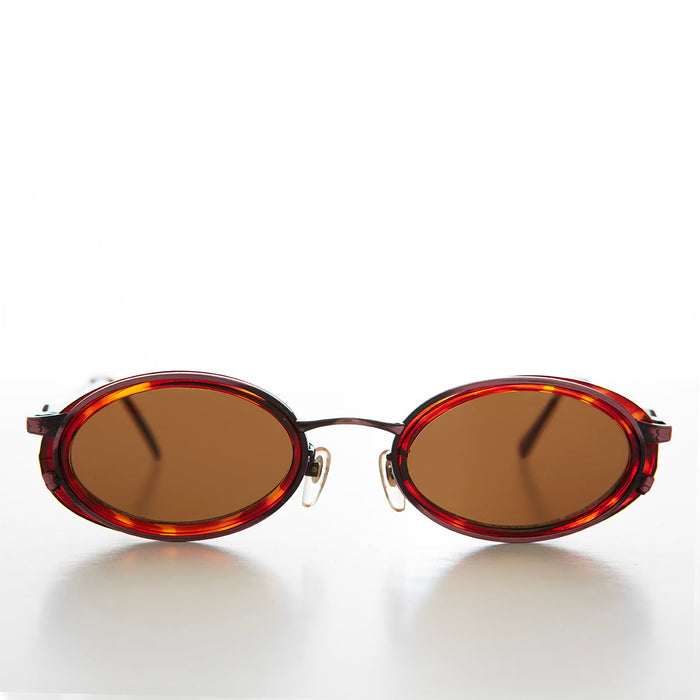 SUNGLASS MUSEUM Oval 90s Vintage Sunglasses - Dorian