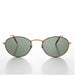 image of sunglasses model SUNGLASS MUSEUM SUNGLASS MUSEUM Classic Gold and Tortoise Vintage Sunglass with Glass Lens - Dove