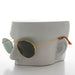 image of sunglasses model SUNGLASS MUSEUM SUNGLASS MUSEUM Classic Gold and Tortoise Vintage Sunglass with Glass Lens - Dove