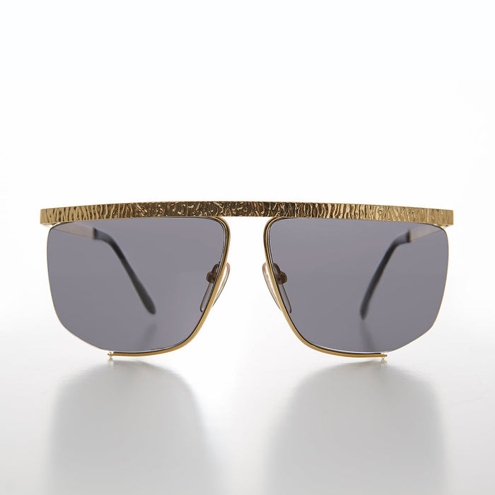 SUNGLASS MUSEUM Gold Hip Hop Vintage Sunglasses - Drake