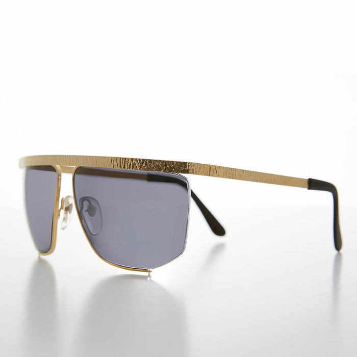 SUNGLASS MUSEUM Gold Hip Hop Vintage Sunglasses - Drake