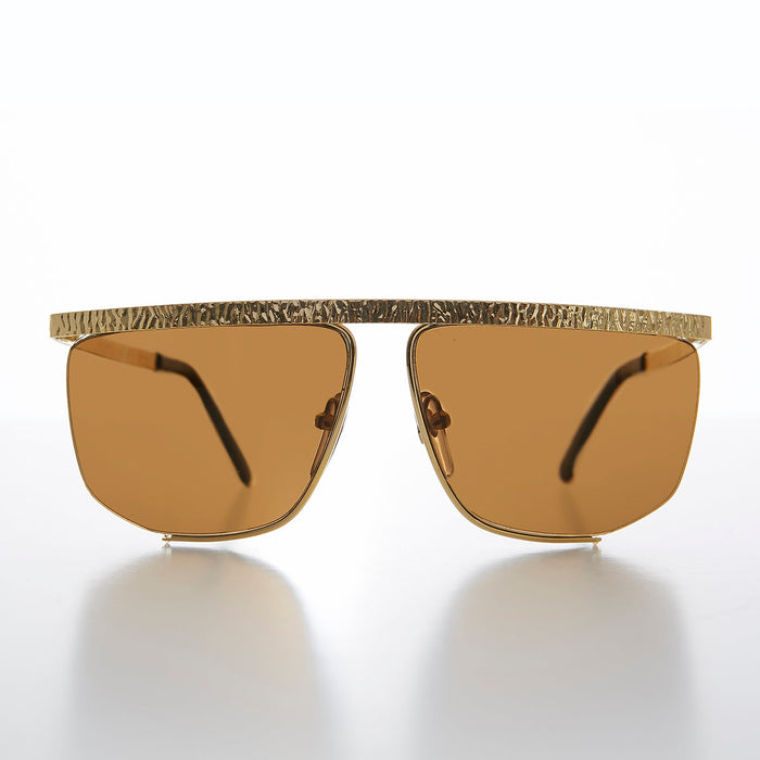 SUNGLASS MUSEUM Gold Hip Hop Vintage Sunglasses - Drake