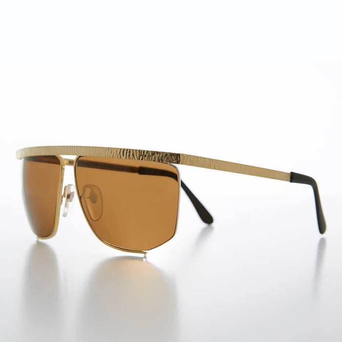 SUNGLASS MUSEUM Gold Hip Hop Vintage Sunglasses - Drake