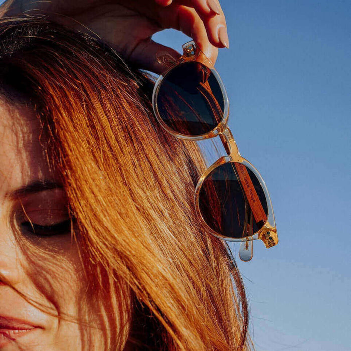 JOPLINS Ganges - Unisex Wood and Bio Acetate Sunglasses