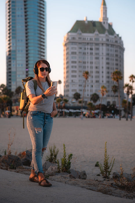 image of sunglasses model Outdoor Tech Orbit ANC Headphones