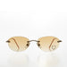 SUNGLASS MUSEUM Heart Rhinestone Rimless Vintage Sunglasses - Dunya - Product image
