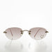 SUNGLASS MUSEUM Heart Rhinestone Rimless Vintage Sunglasses - Dunya - Product image