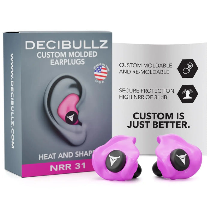 Custom Molded Earplugs 31dB NRR
