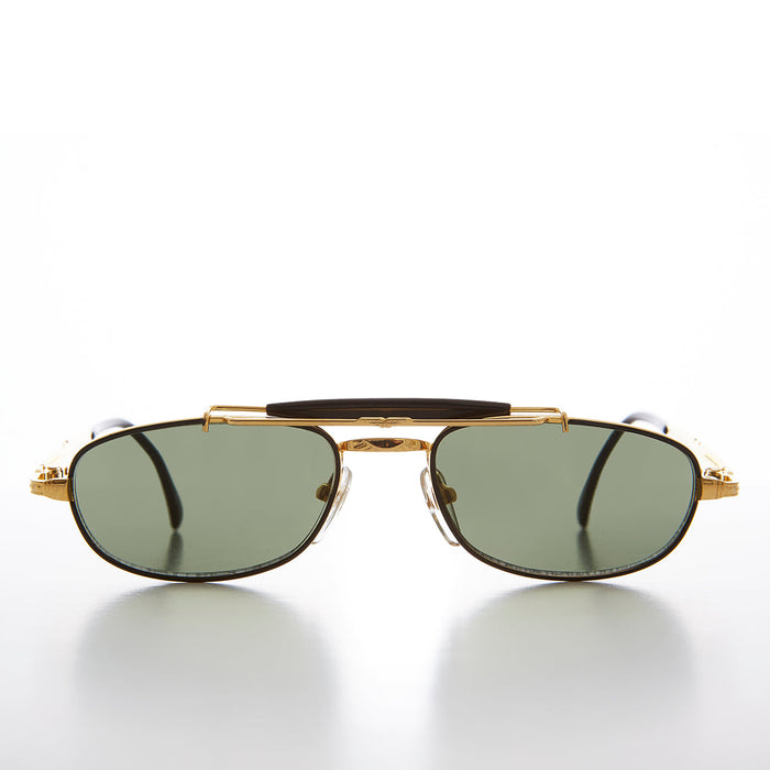 image of sunglasses model SUNGLASS MUSEUM SUNGLASS MUSEUM Half Frame Vintage Aviator Deadstock Sunglass - Earl