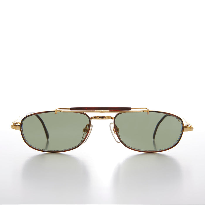 Sunglass Museum Half Frame Vintage Aviator Deadstock Sunglass - Earl - Product image
