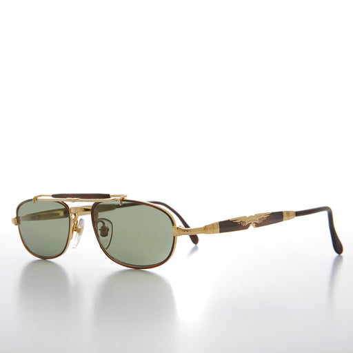 Sunglass Museum Half Frame Vintage Aviator Deadstock Sunglass - Earl - Product image