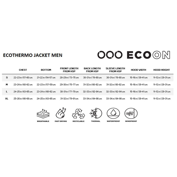 ecoon apparel ski jacket ecothermo men sustainable clothing recyclable premium navy eco181719 KRN glasses 