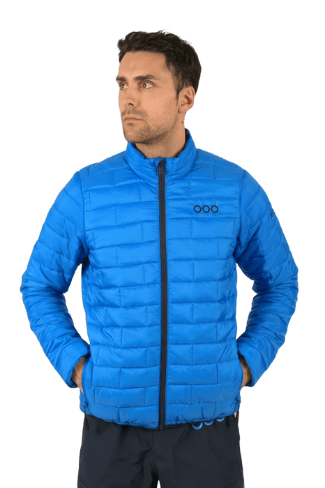 ecoon apparel jacket ecoactive insulated men sustainable clothing recyclable premium light blue KRN glasses ECO180316TL L