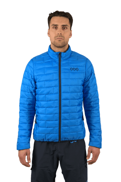 ecoon apparel jacket ecoactive insulated men sustainable clothing recyclable premium light blue KRN glasses ECO180316TS S