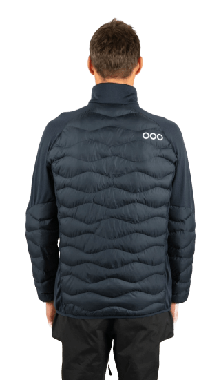 ecoon apparel jacket midlayer ecoactive hybrid insulated men sustainable clothing recyclable premium blue eco181919 KRN glasses ECO181919TM M