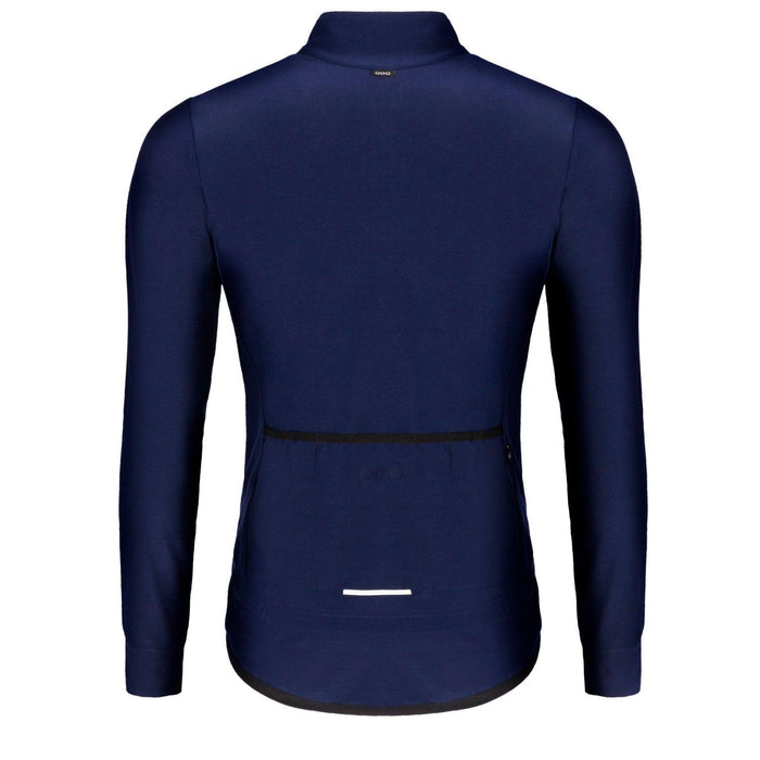 ecoon apparel cycling jacket puy de dome men sustainable clothing recyclable premium blue navy KRN glasses ECO182320TL L