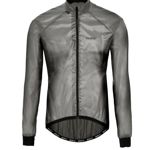 ecoon apparel cycling jacket saint gervais men sustainable clothing recyclable premium black KRN glasses ECO182401TL L