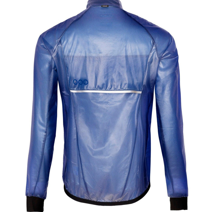 ecoon apparel cycling jacket saint gervais men sustainable clothing recyclable premium blue KRN glasses 