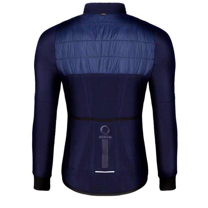 ecoon apparel cycling jacket clermont ferrant men sustainable clothing recyclable premium blue KRN glasses ECO182520TL L