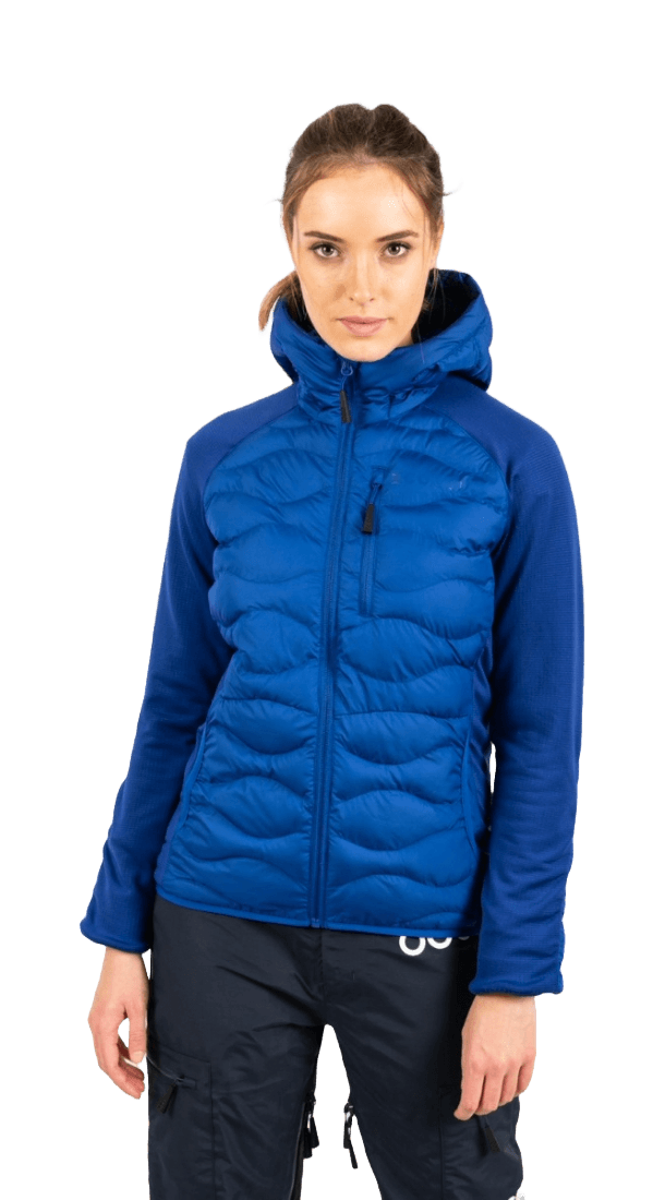 ECOON Active Hybrid Insulated with Cap Jacket Blue M Woman