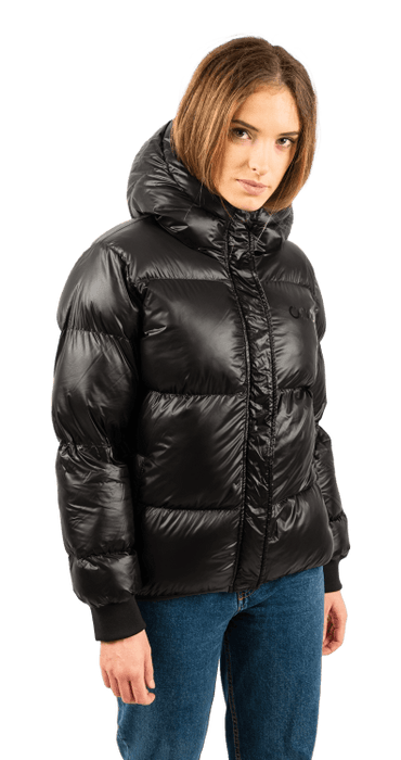 ecoon apparel jacket monaco short women sustainable clothing recyclable premium black eco281201_a KRN glasses ECO281201TS S