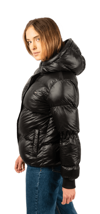 ecoon apparel jacket monaco short women sustainable clothing recyclable premium black eco281201_a KRN glasses ECO281201TL L
